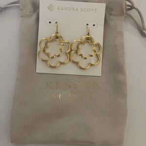 Kendra Scott Susie Gold Floral Drop Earrings